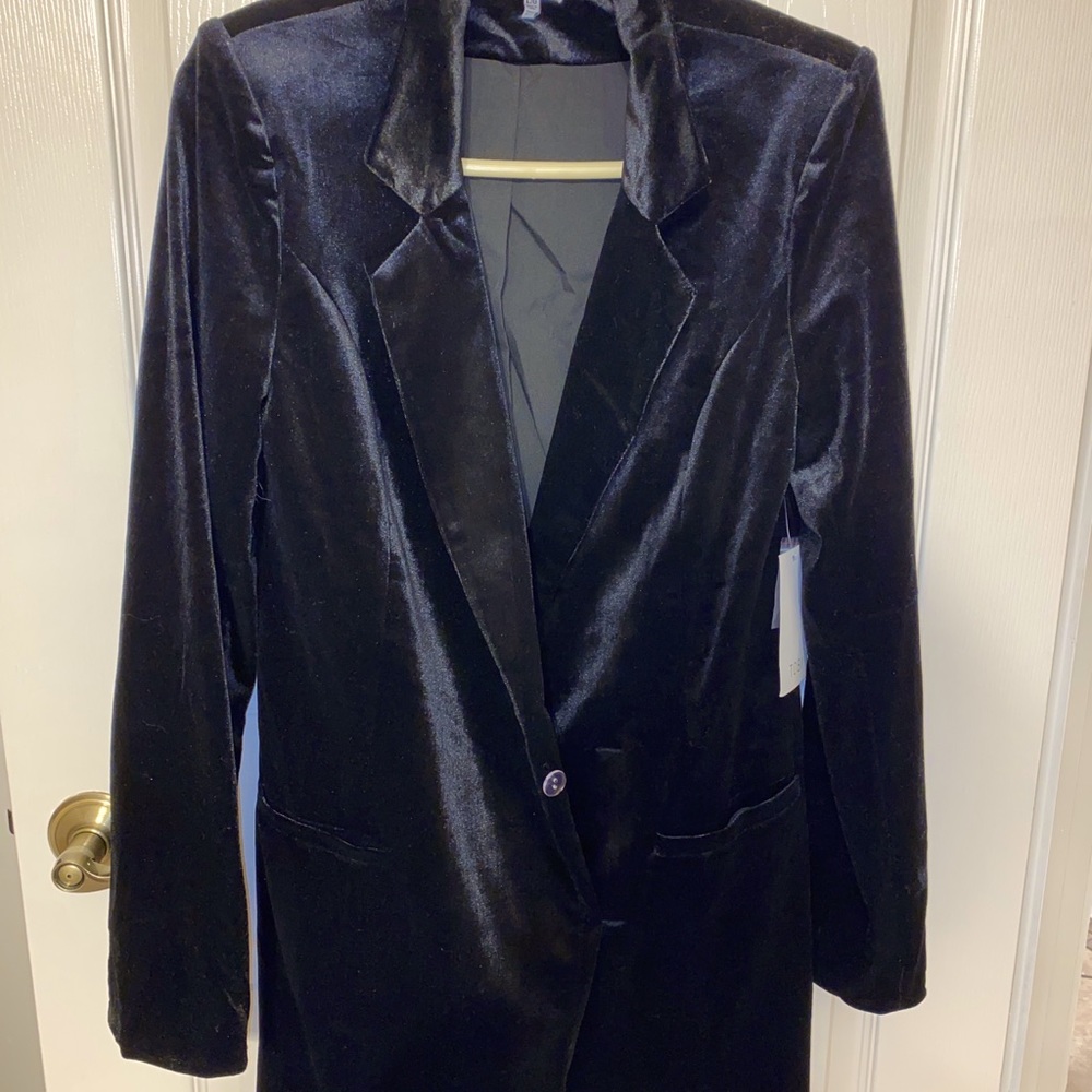 Black Velvet Tobi Wrap Dress